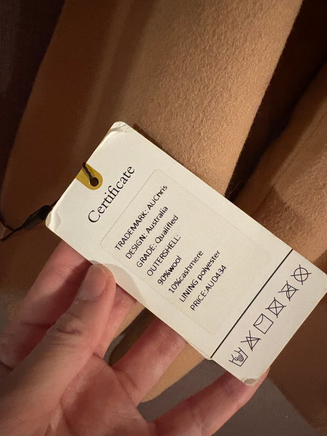 AuChris 캐시미어 울 혼방 코트 상품이미지3