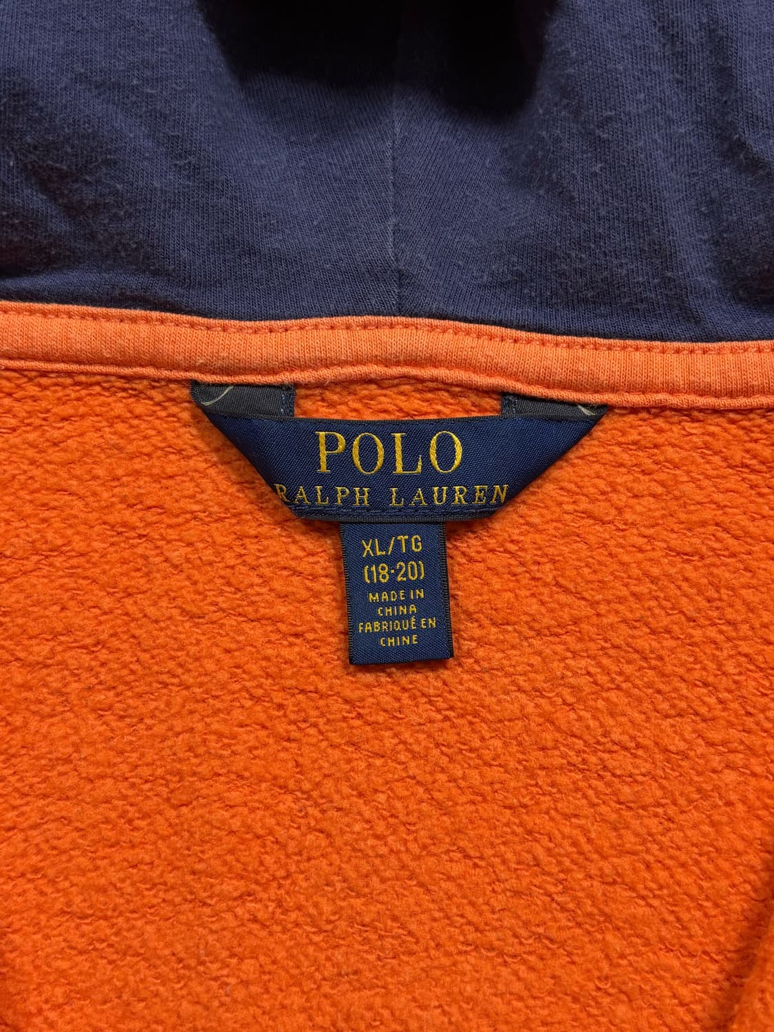 폴로 오렌지 후드집업 상품이미지5