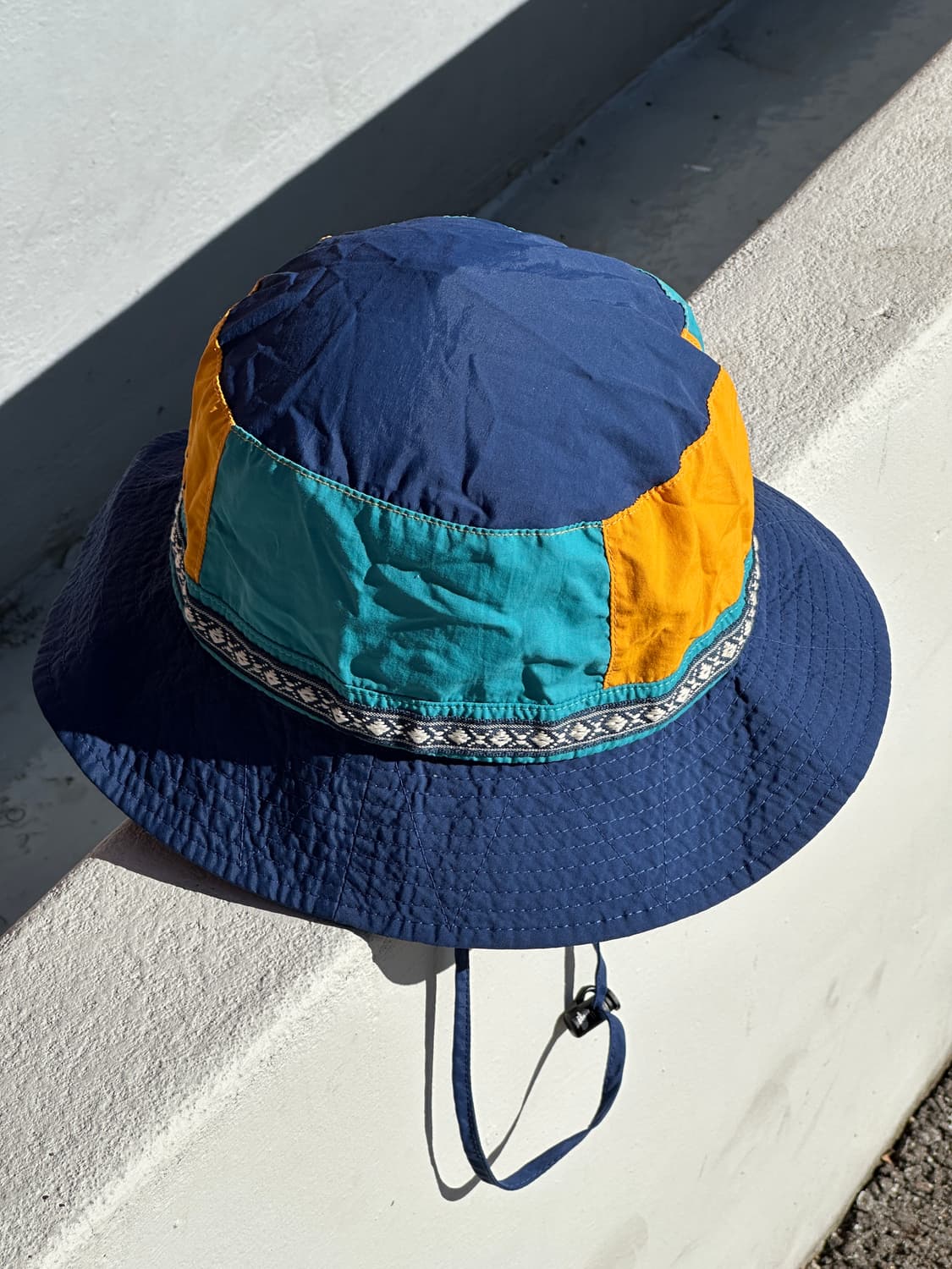 [L] 노스페이스 로고 컬러블럭 버킷햇 모자 상품이미지3