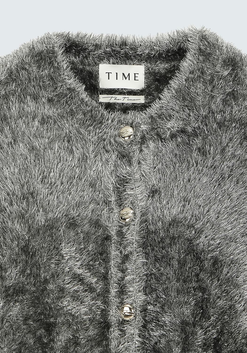 한섬TIME 타임 플러피 버튼 업 니트 가디건 상품이미지1