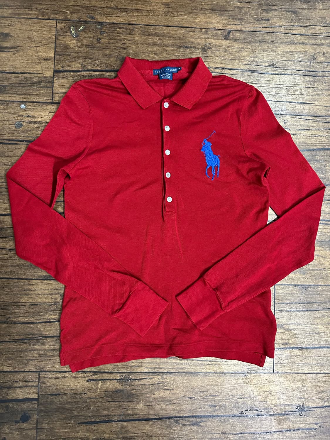 폴로 랄프로렌(Ralph Lauren) 빅포니 긴팔 카라티 레드 M 상품이미지2