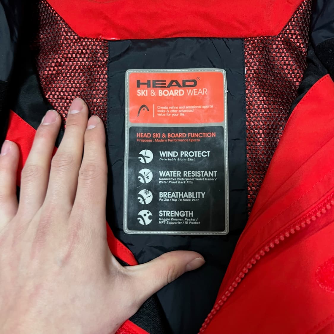 헤드 남성 H2X 스키복 보드복 바람막이 스키점퍼 XL/105  상품이미지8