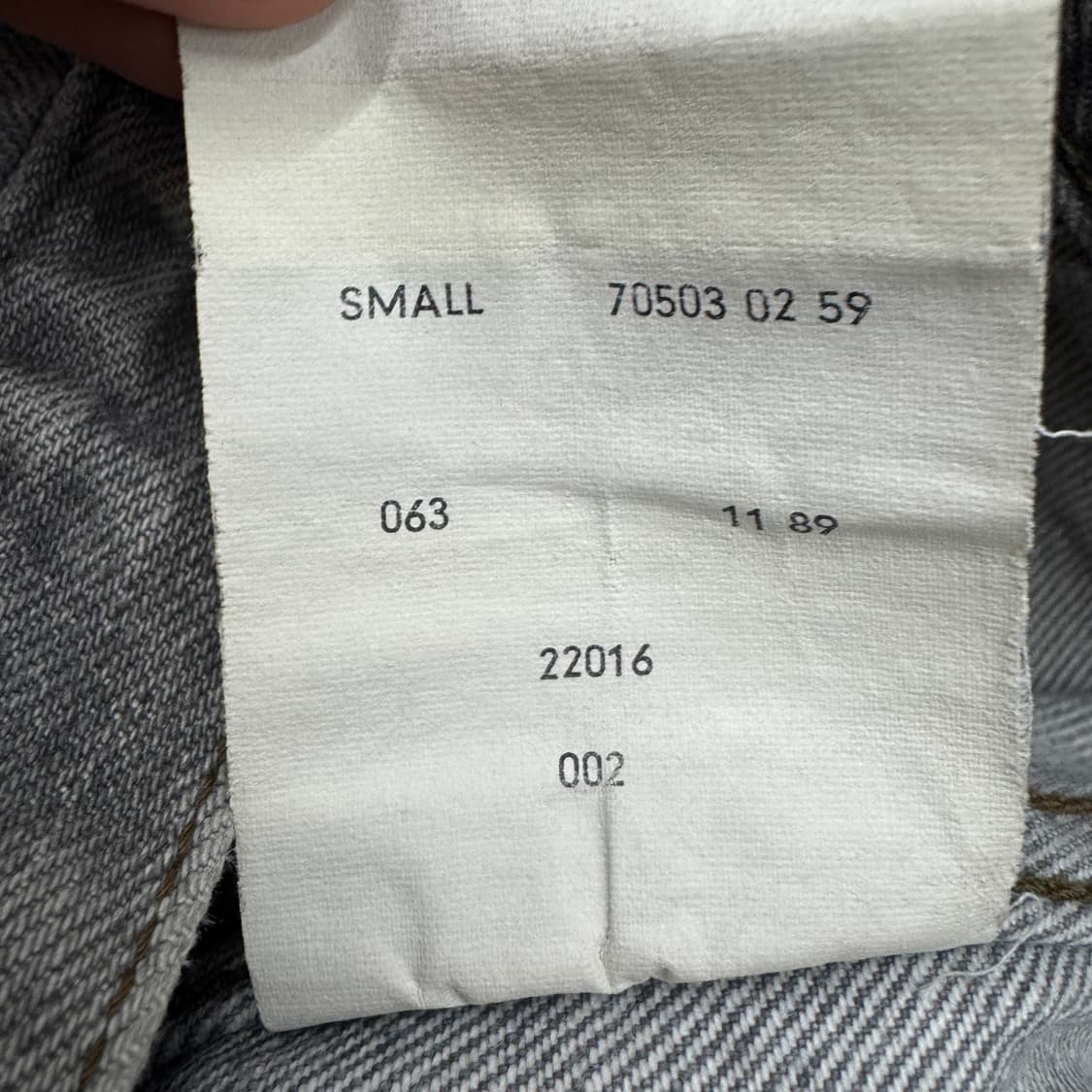 리바이스 80s 흑청 페이딩 워싱 데님자켓 상품이미지10