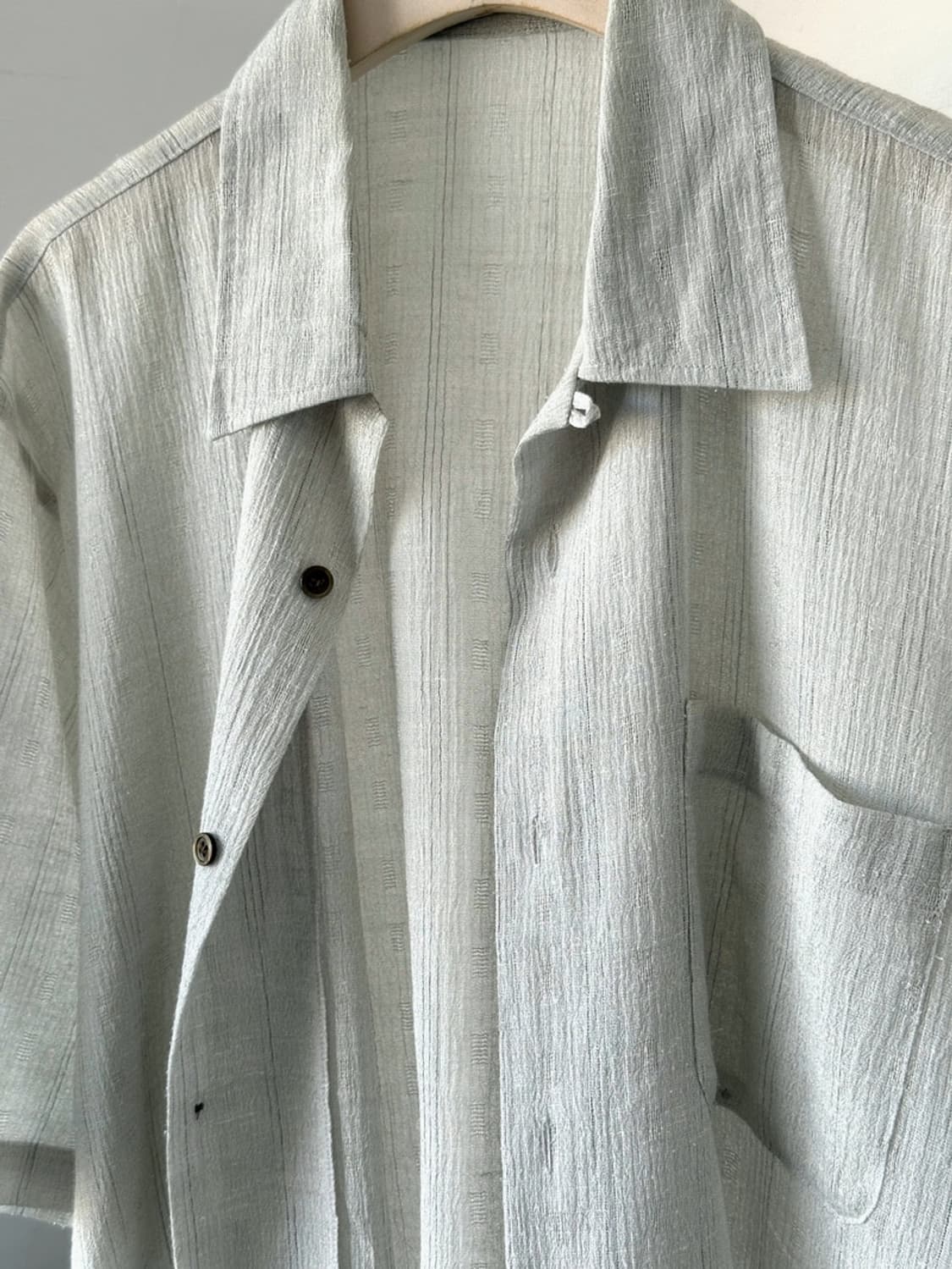 Natural fabric jacquard design half shir 상품이미지1
