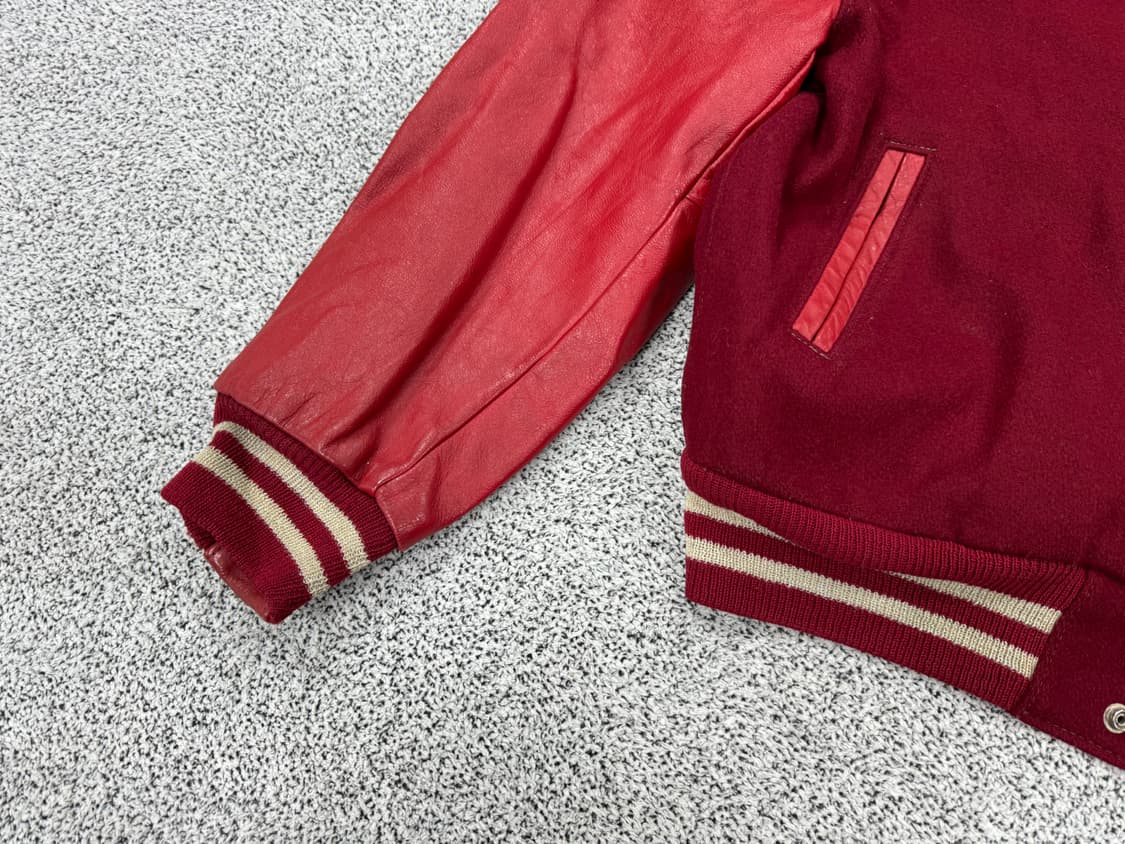 [70-80s] 골든베어 USA 레더 바시티 상품이미지3