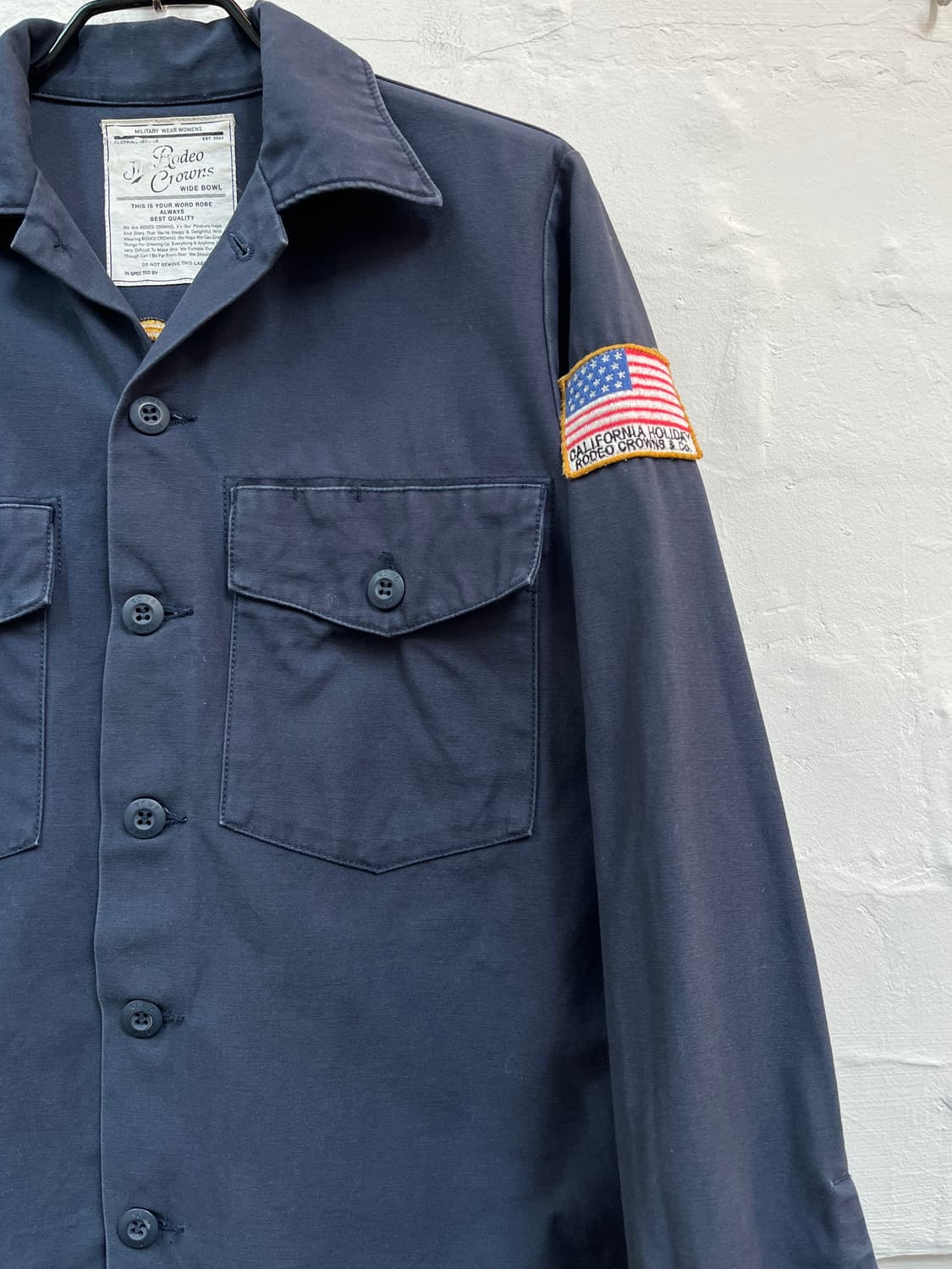 Rodeo Crowns 밀리터리 셔츠 자켓 네이비 S 상품이미지3