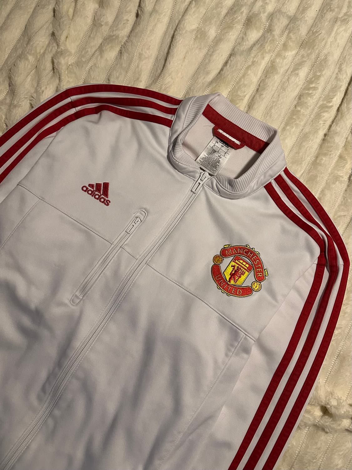 아디다스 맨유 져지 흰빨 L 상품이미지2