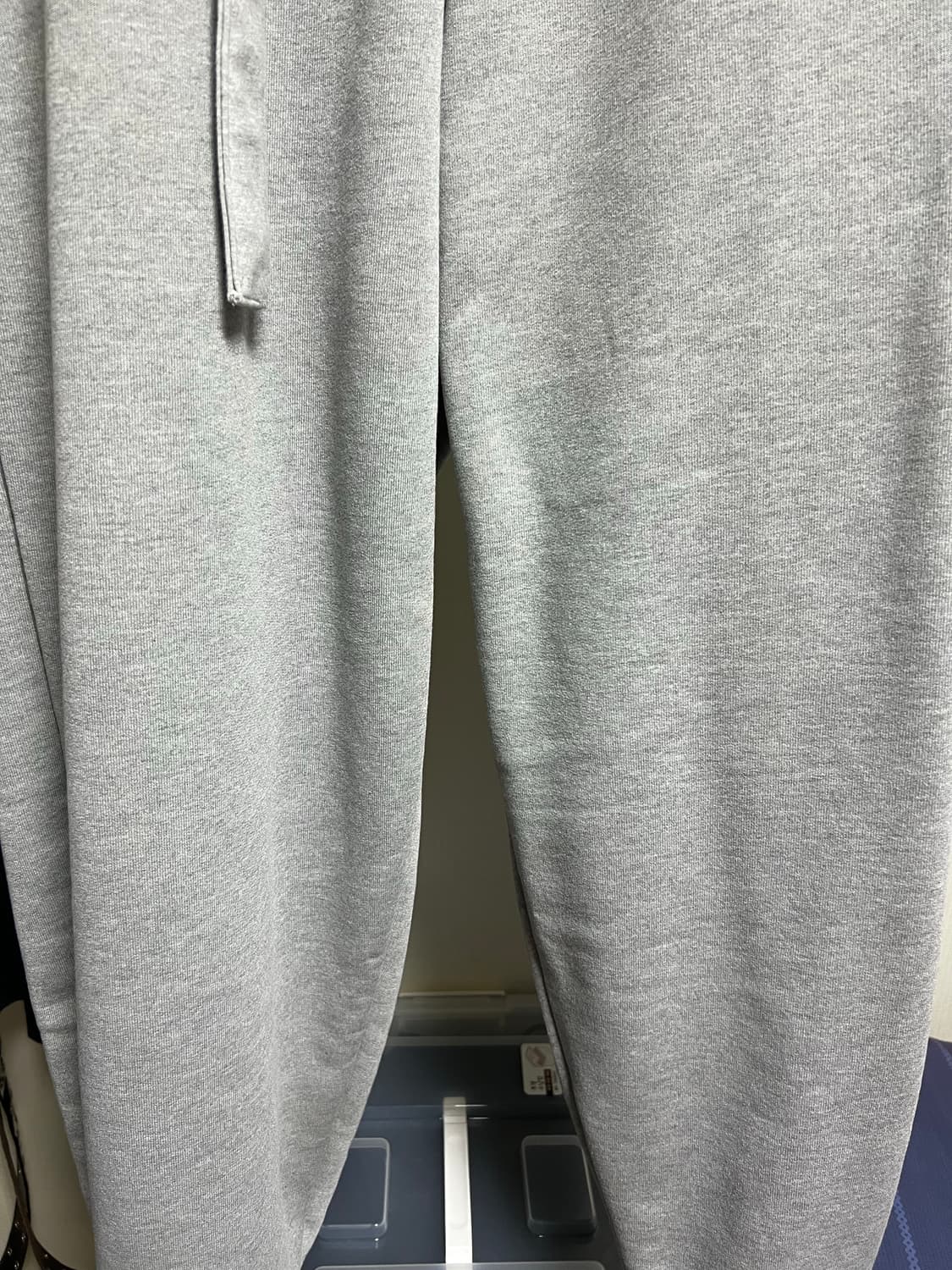 [OS] MJD x 코인 서울 벨티드 헤비 스웨트 배기팬츠 멜란지 그레이 상품이미지2