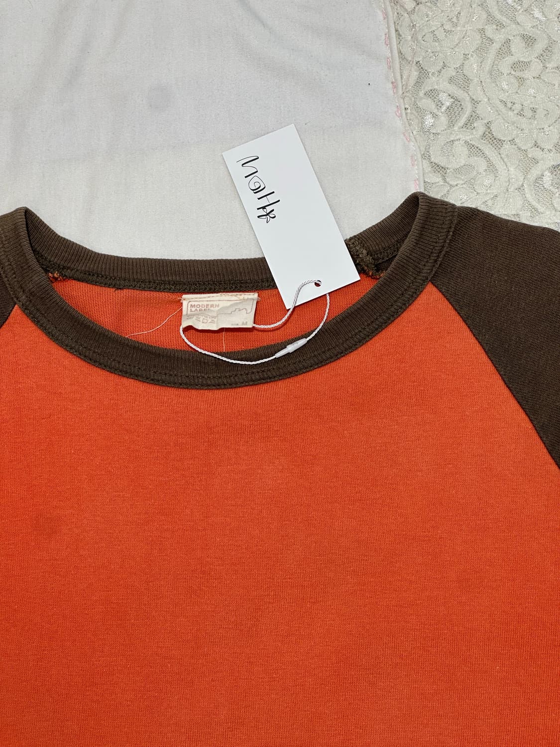 ⊹ Orange Raglan Long Sleeve Tee 상품이미지7
