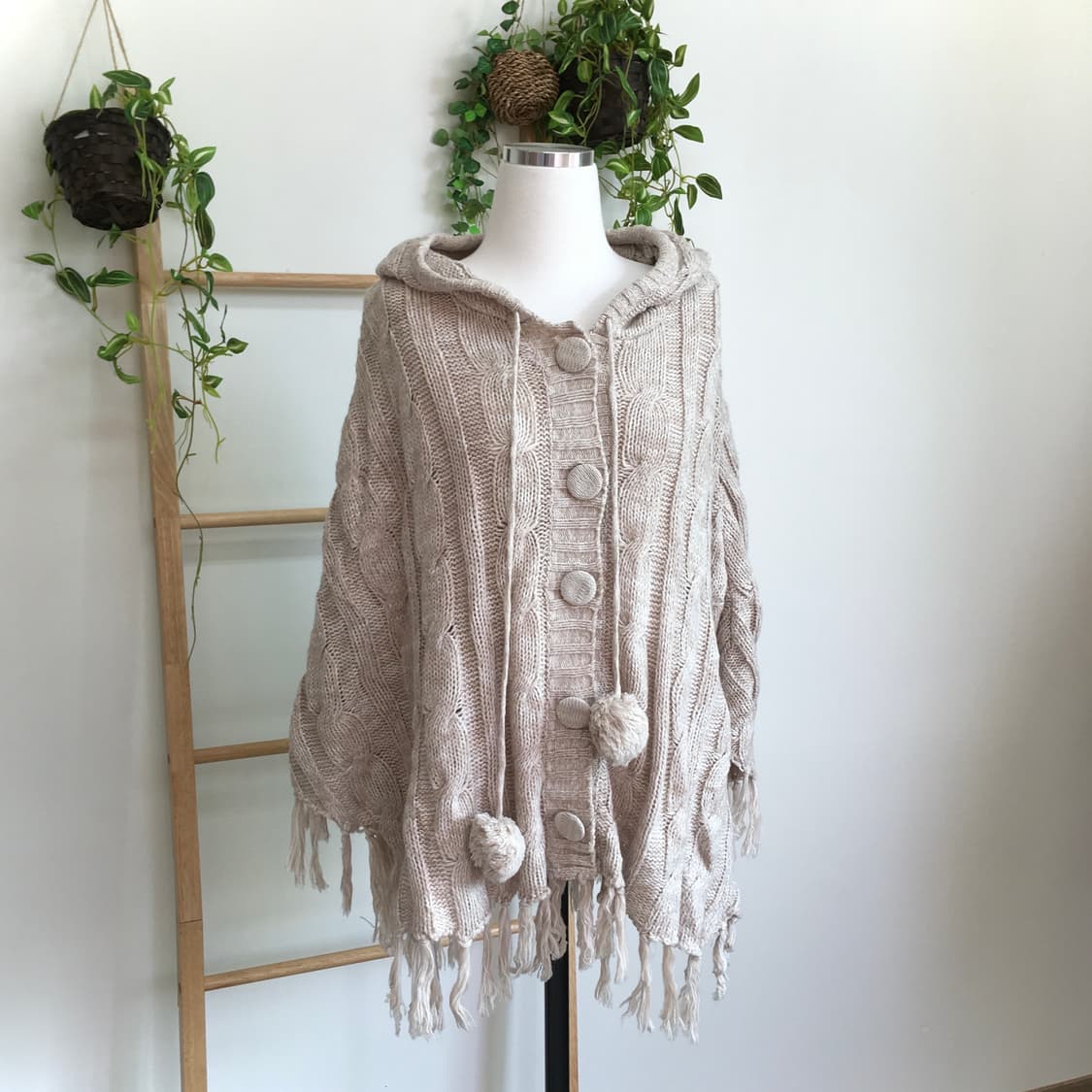 JPN/ 사와코케이프 모리걸케이프 후드케이프 폼폼케이프 상품이미지3