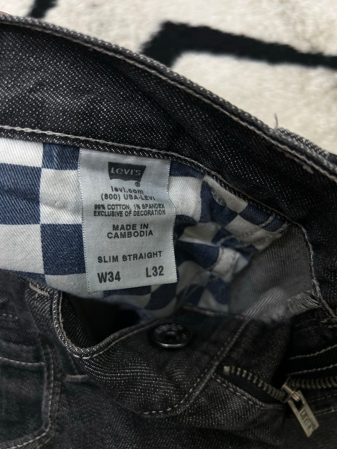 [34]리바이스514 슬림 스트레이트 데님/흑청 상품이미지5