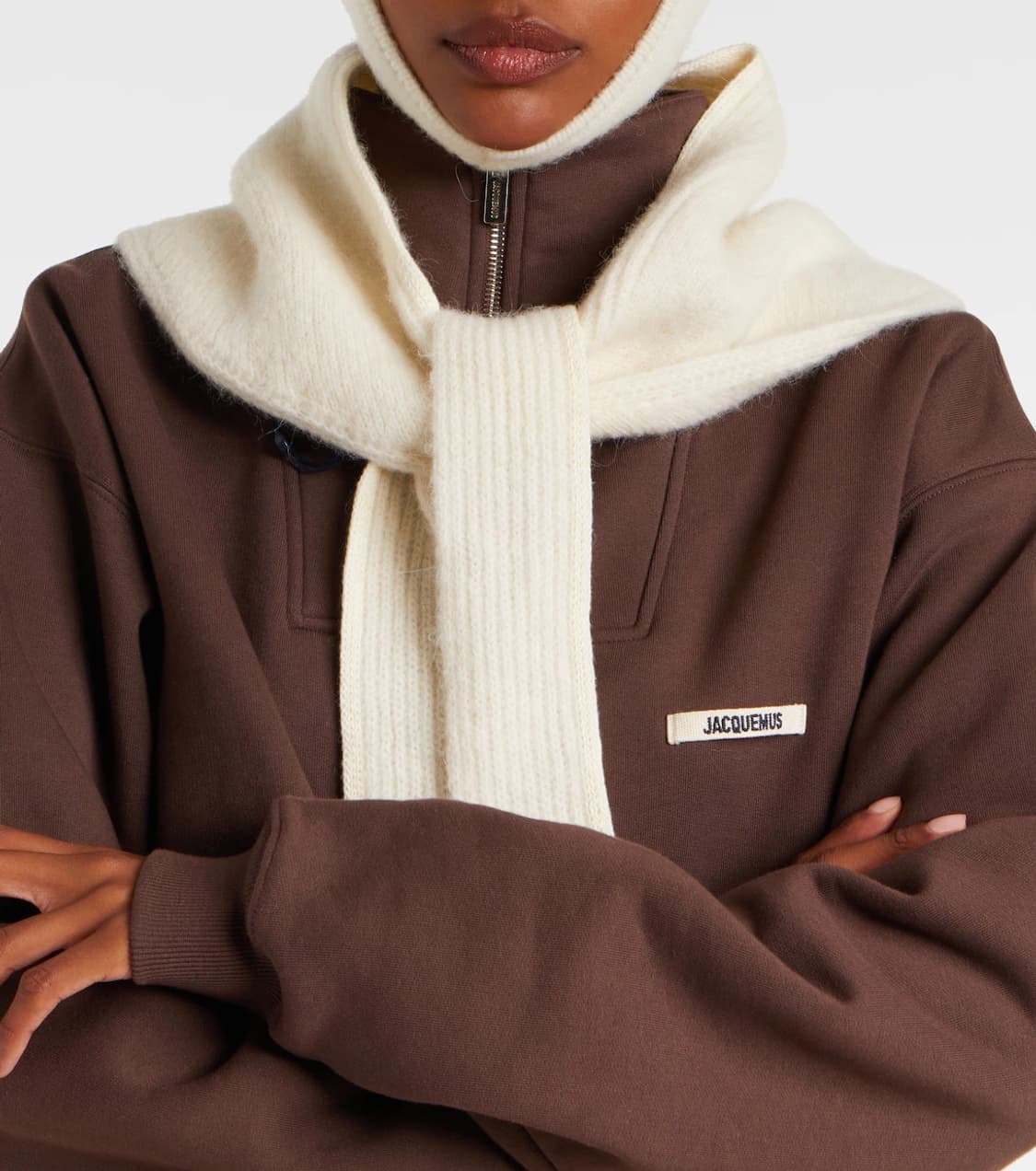 자크뮈스 25fw LE CHALE GROS GRAIN 스카프/오프화이트 상품이미지3