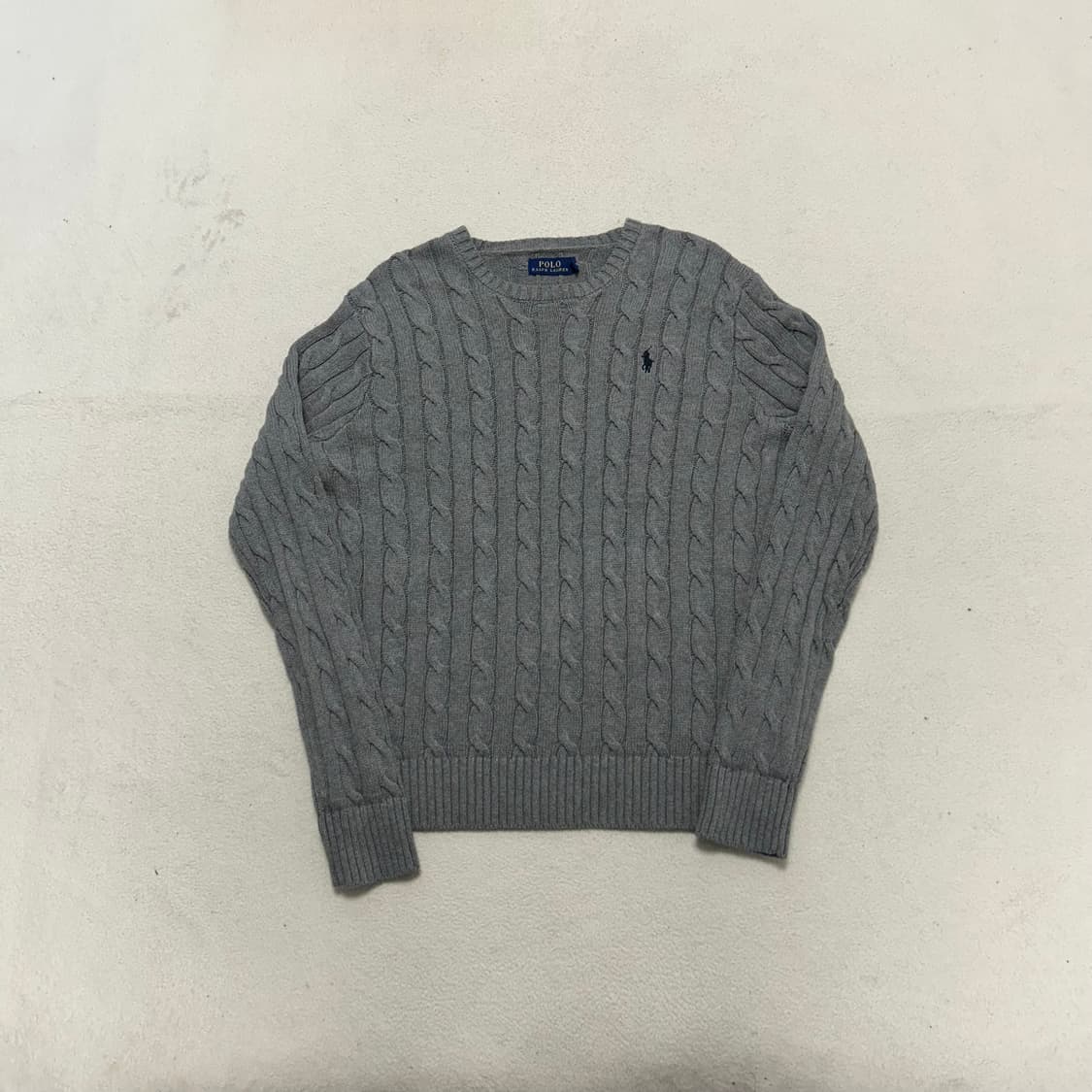 Polo Grey Cable Knit 상품이미지4