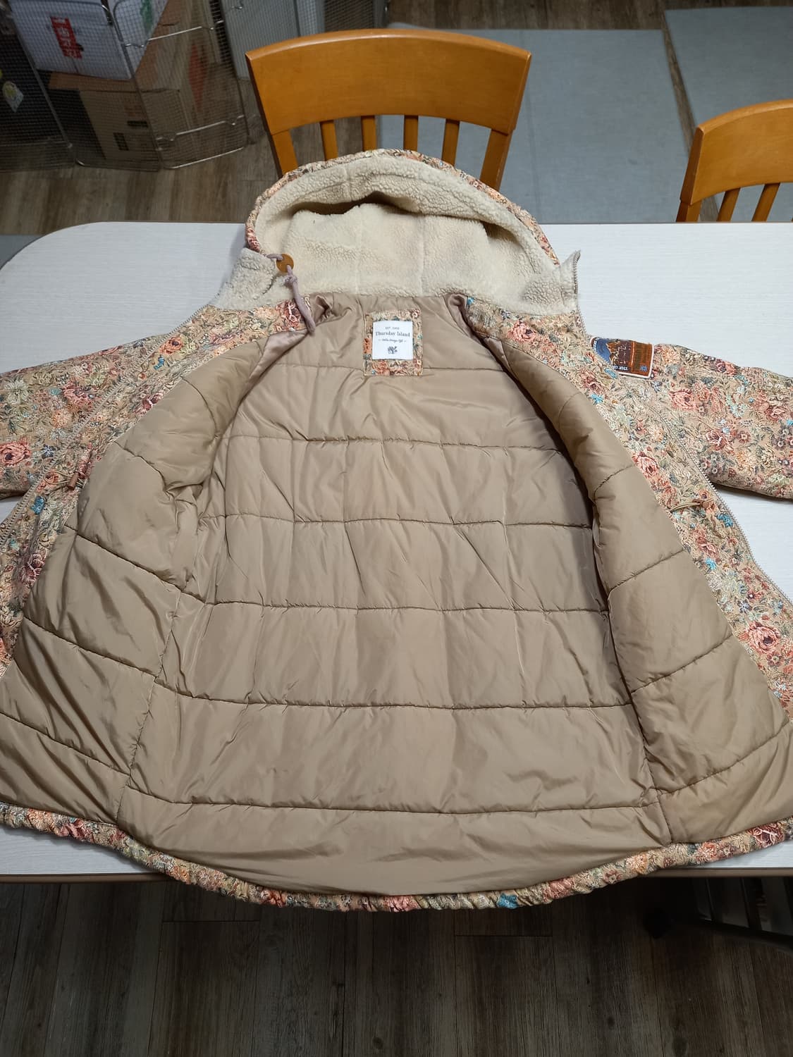 M95 Thursday Island 오버핏 플라워 후드패딩 M-991 상품이미지6