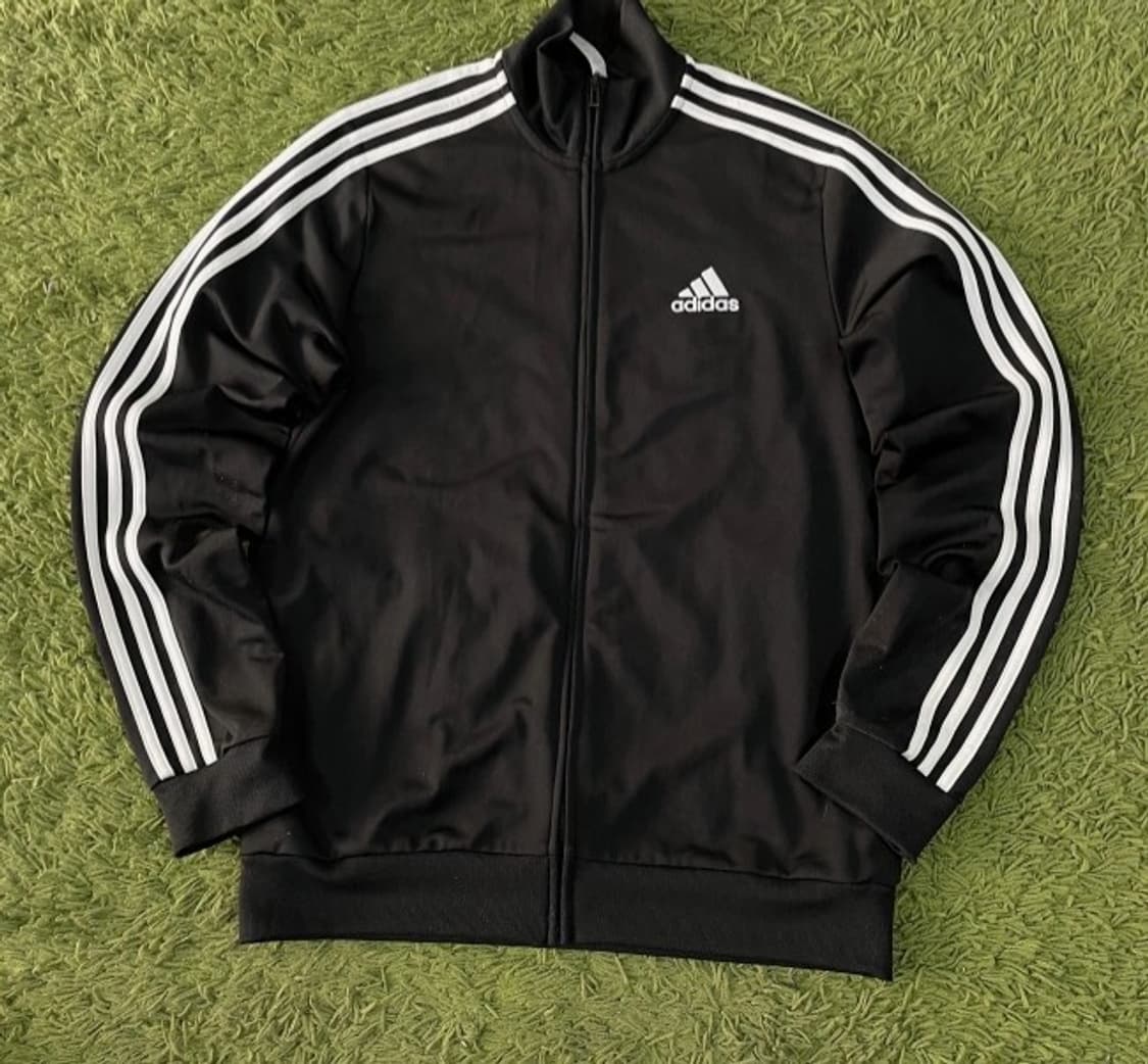 아디다스 블랙 검정 트랙탑 져지집업 95/M 상품이미지1