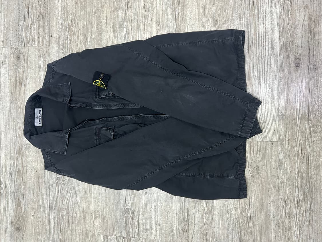 22ss 스톤아일랜드 올드이펙트 오버셔츠 M 블랙 상품이미지2