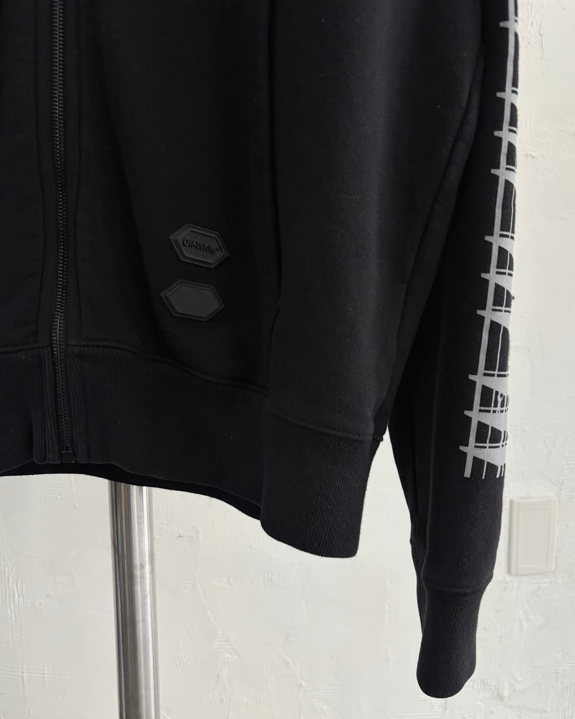 Off-White 오프화이트 블랙 인더스트리얼 후드 집업 상품이미지7