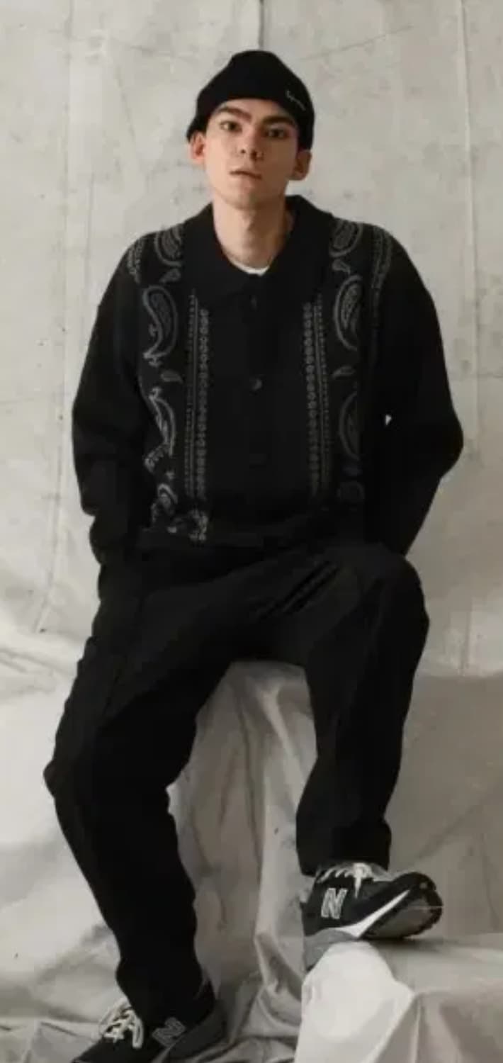 오버핏 니트 가디건 (스테이지 네임) 상품이미지3