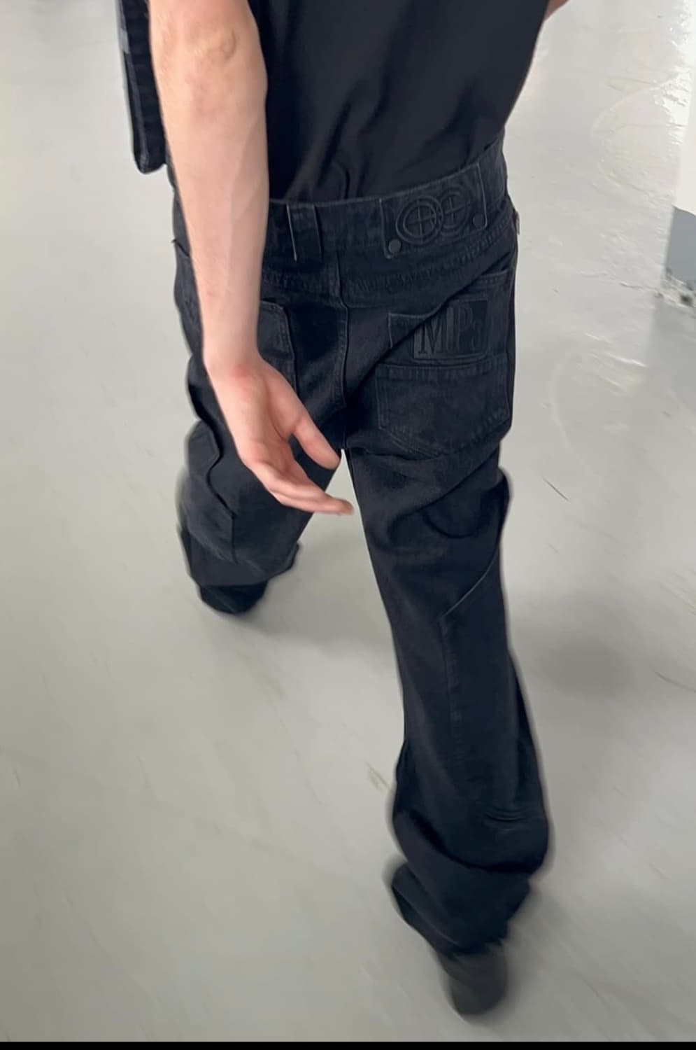 플라스틱프로덕트 MPa CALF POCKET PANTS (블랙) 상품이미지1