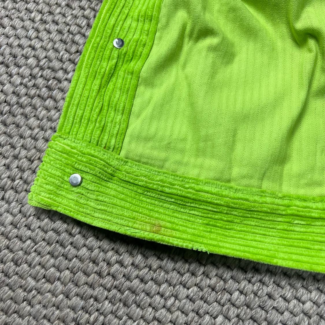 WE11DONE 웰던 코듀로이 자켓 라임 M 상품이미지8