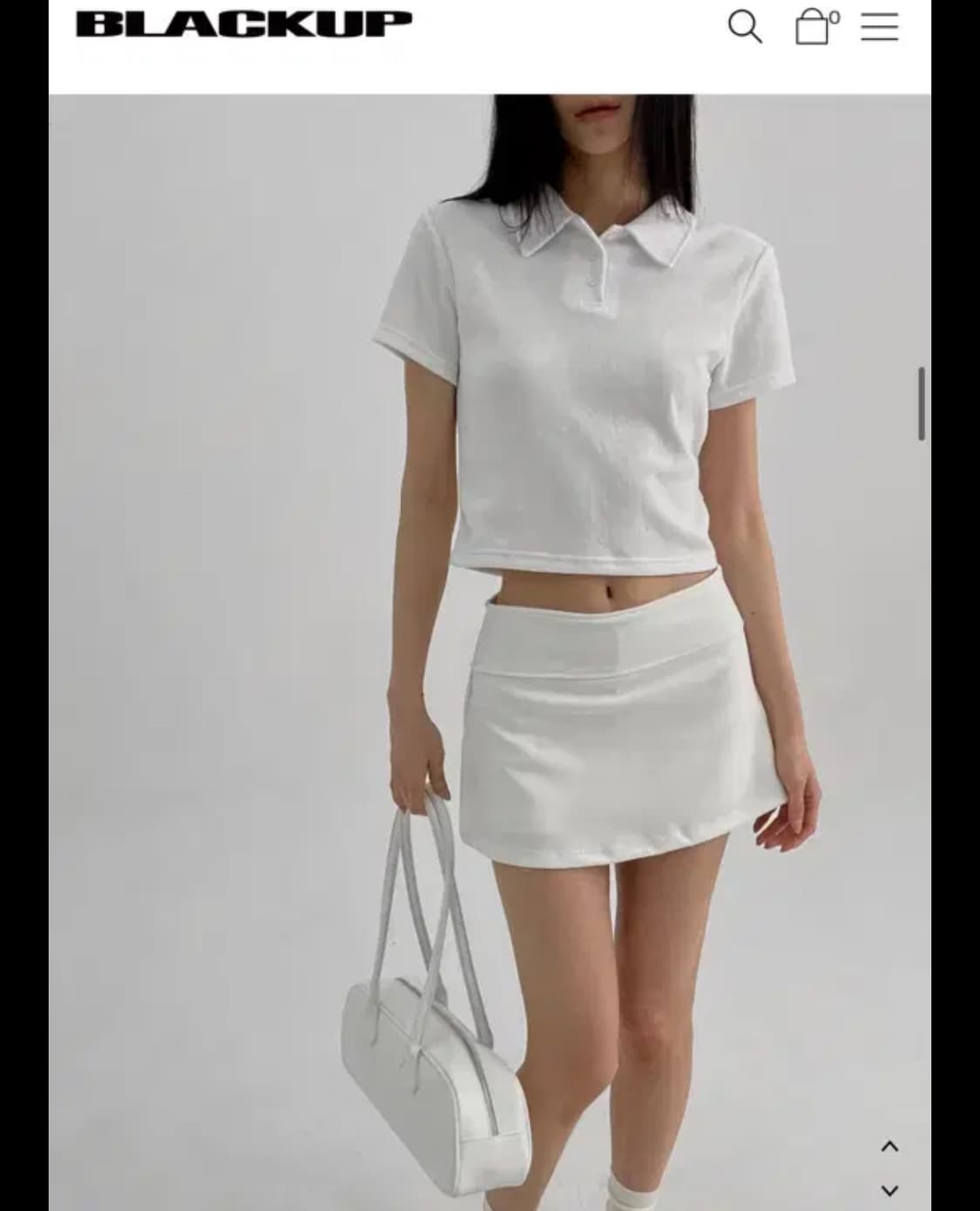 블랙업 엔비제 미니 스커트팬츠 블랙 상품이미지1