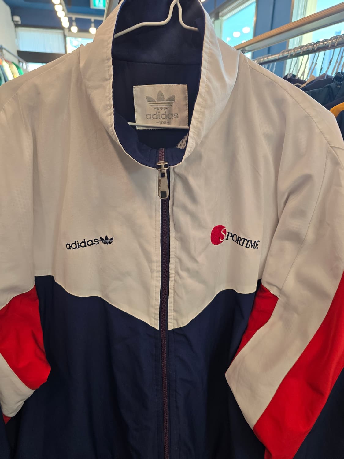 아디다스 빈티지 올드스쿨 SPORTIME 바람막이 자켓 93년제작 상품이미지1