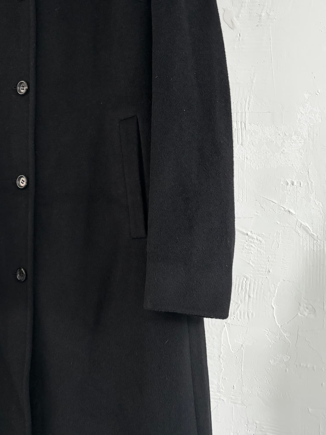 Burberry 버버리 블랙 싱글 브레스트 코트 상품이미지6