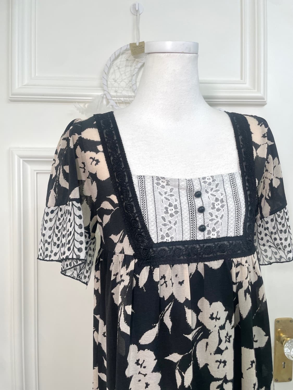 black flower lace summer opc 상품이미지6