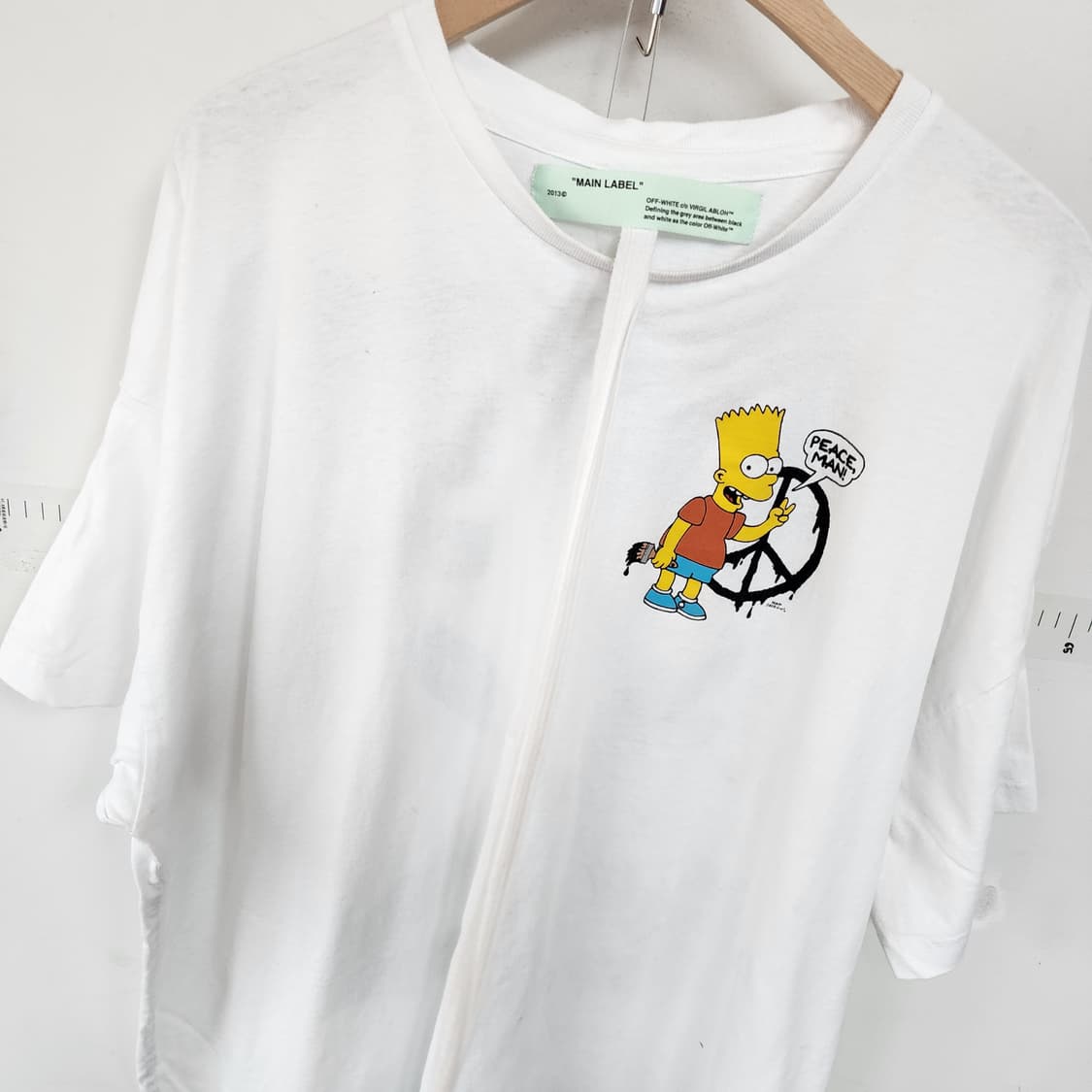 OFF-WHITE 심슨 반팔 티셔츠 화이트 상품이미지7