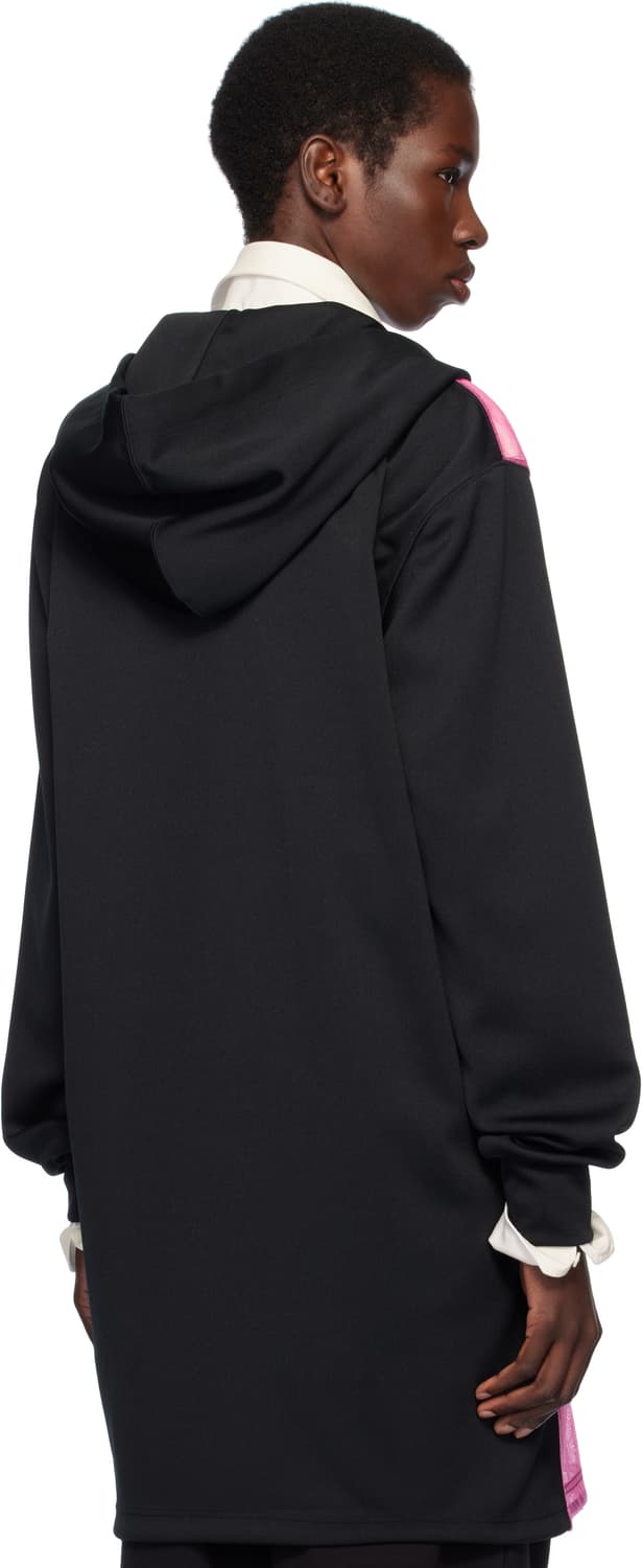 꼼데가르송옴므플러스 핑크튤 블랙 후드집업 M 상품이미지3