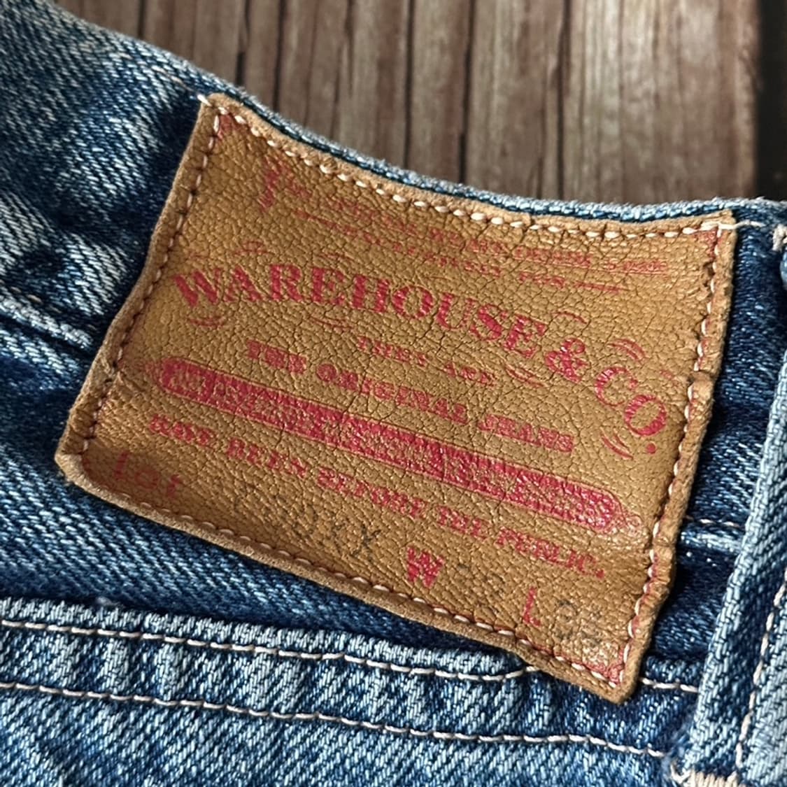 웨어하우스 Lot.1000XX 셀비지 데님 팬츠 32사이즈 상품이미지10