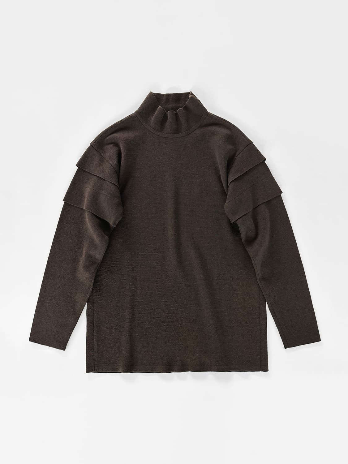 80s 이세이 미야케 울 티어드 숄더 모크넥 니트 상품이미지3