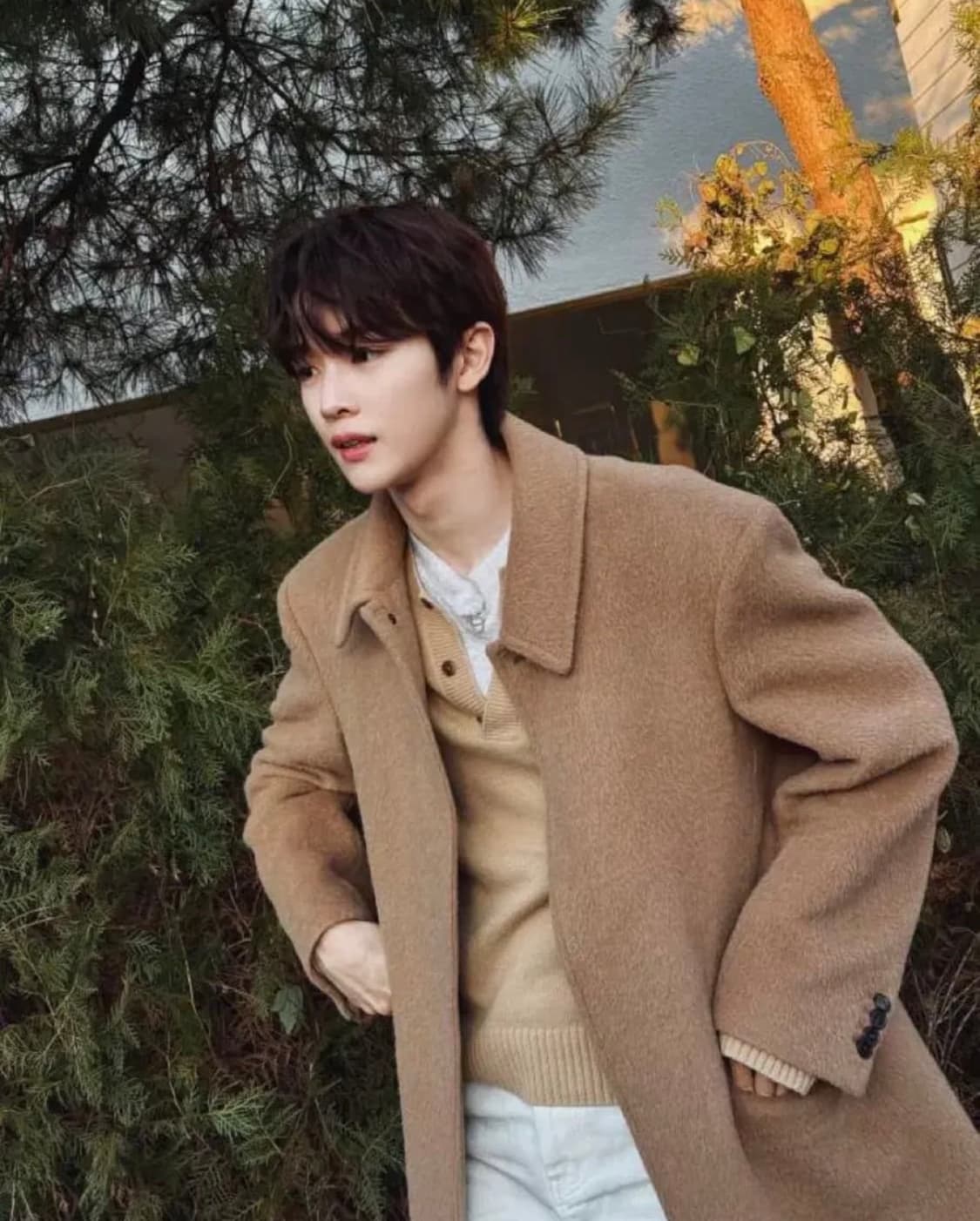 새상품 RECTO 24FW 라마 울 블랜드 발마칸 코트 S  상품이미지2