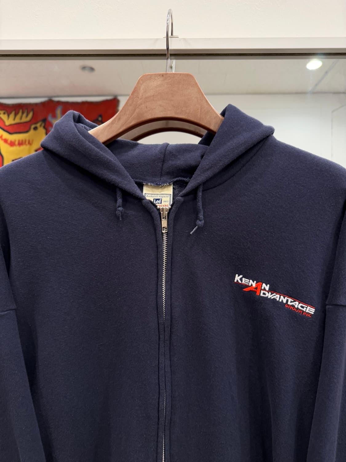 00s Lee 리 페이딩 스웻 후드 집업 상품이미지3