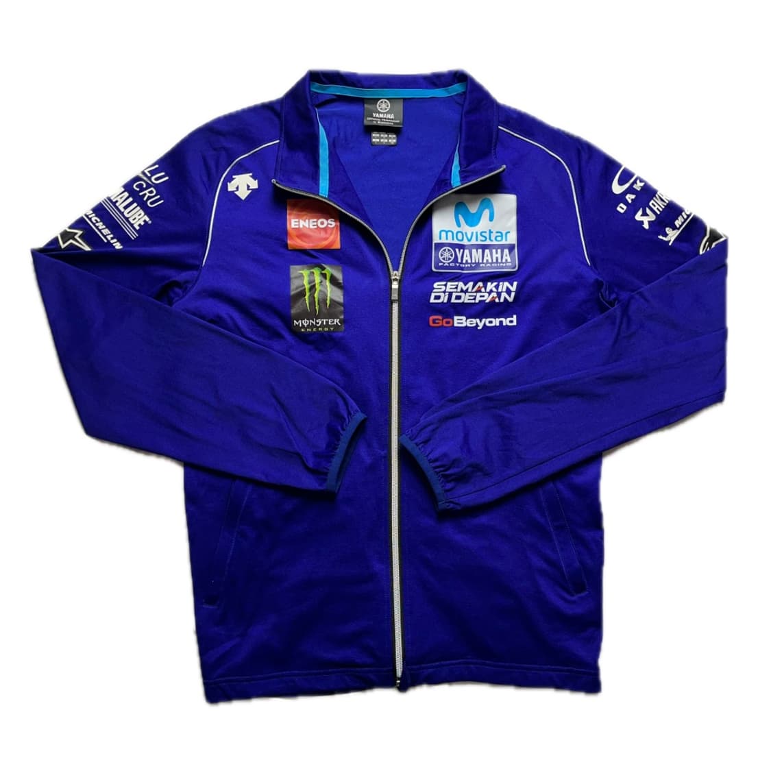 야마하 코발트 블루 레이싱 집업 저지 중고 구제 빈티지 상품이미지1