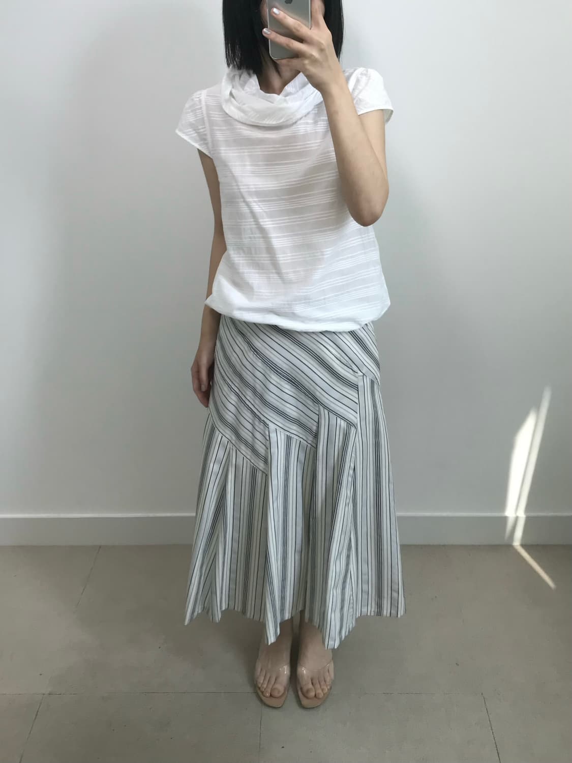 빈티지 하이 카울넥 블라우스 상품이미지2