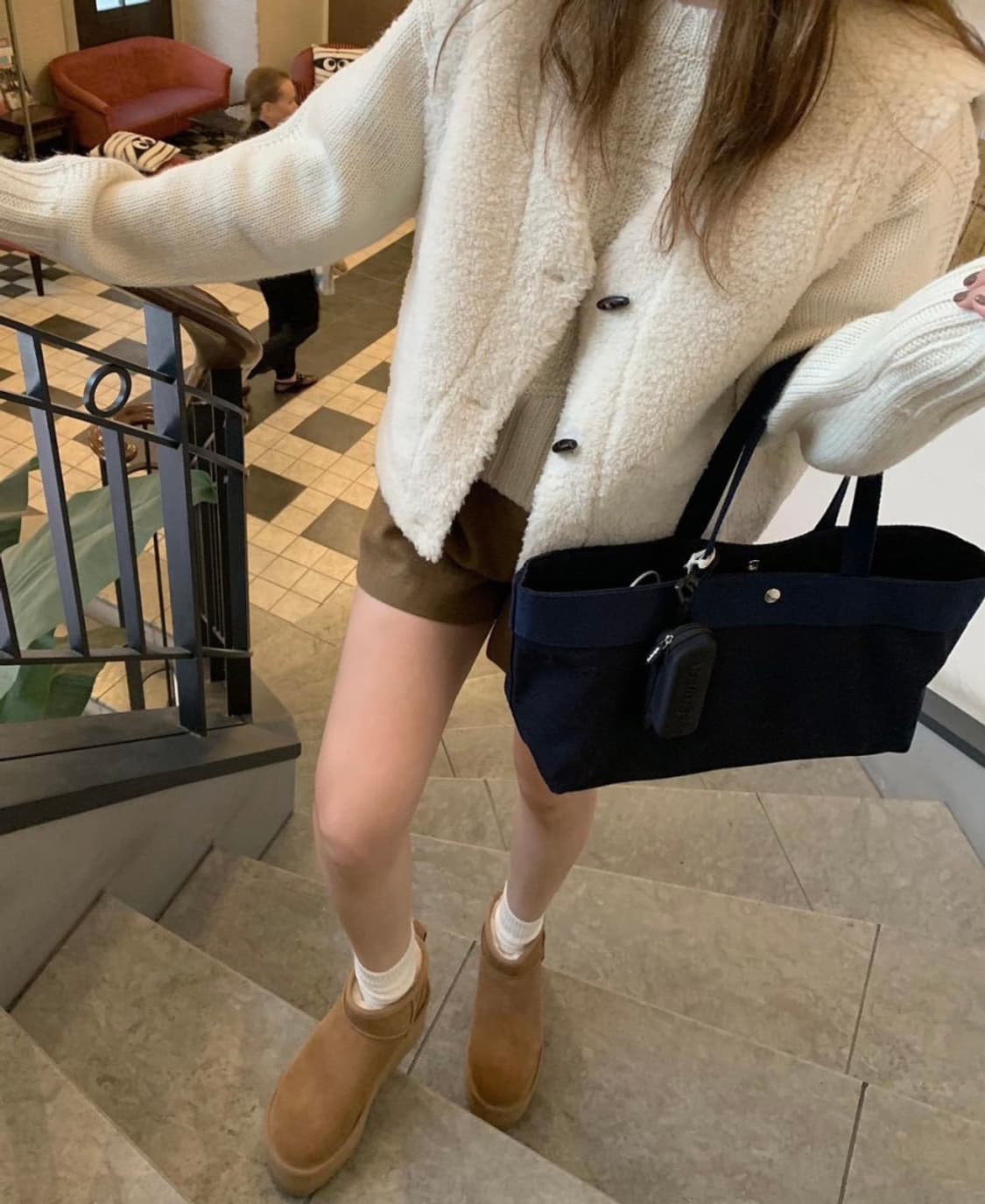 멜라운지mellounge 모직반바지m 새상품 상품이미지6