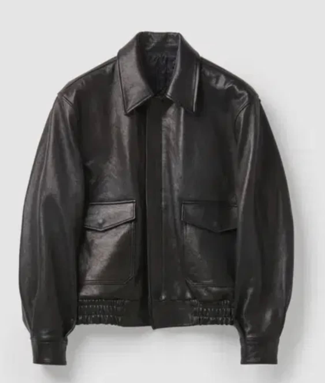 [XL] 쿠어 레더 A-2 자켓 블랙 상품이미지1