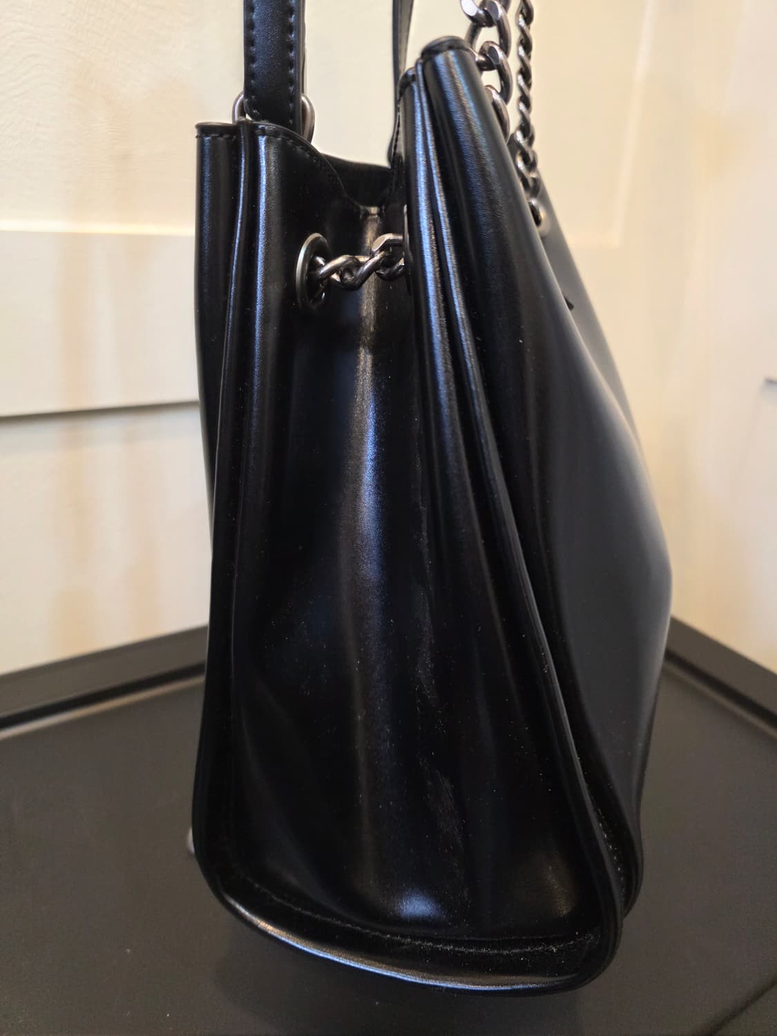 레더리 빈티지 체인 숄더백 상품이미지4