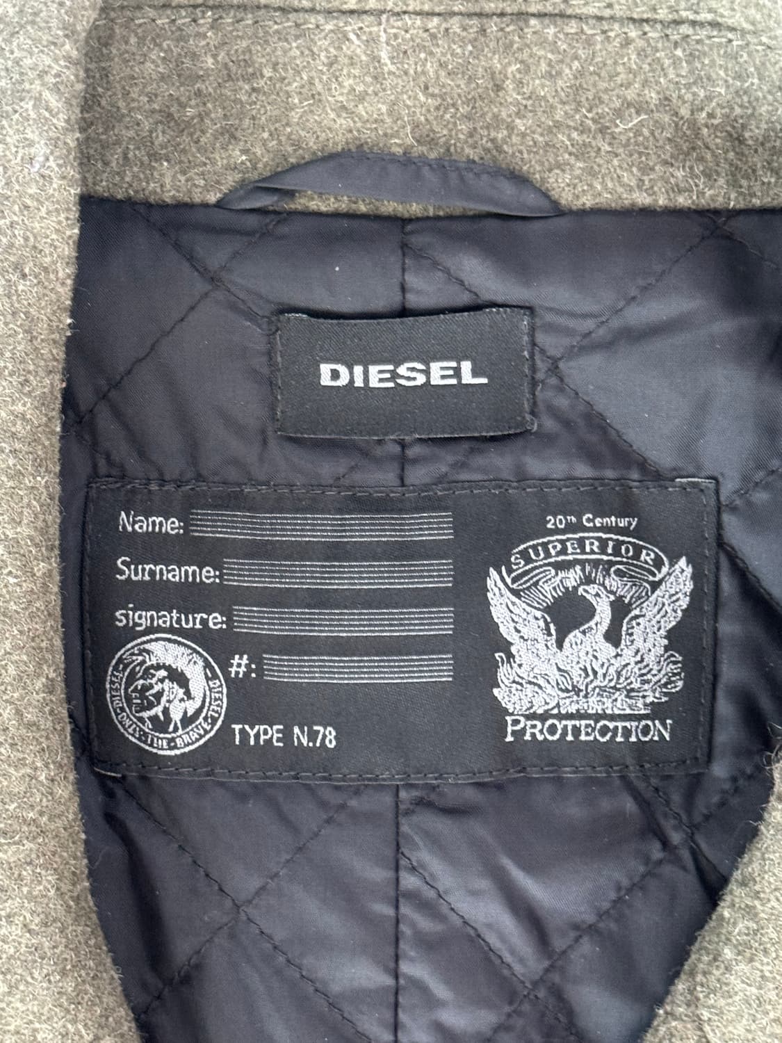 디젤 DIESEL 밀리터리 코트 (XL) 상품이미지2