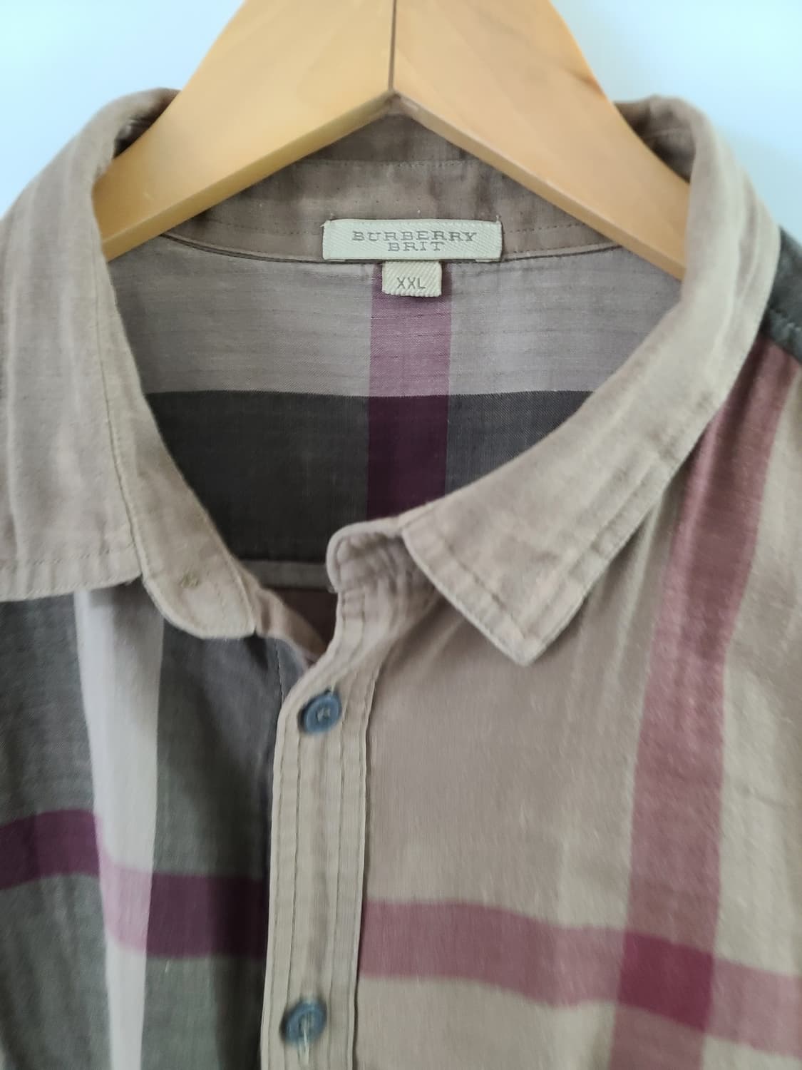 버버리브릿 체크 셔츠 100정도 상품이미지4