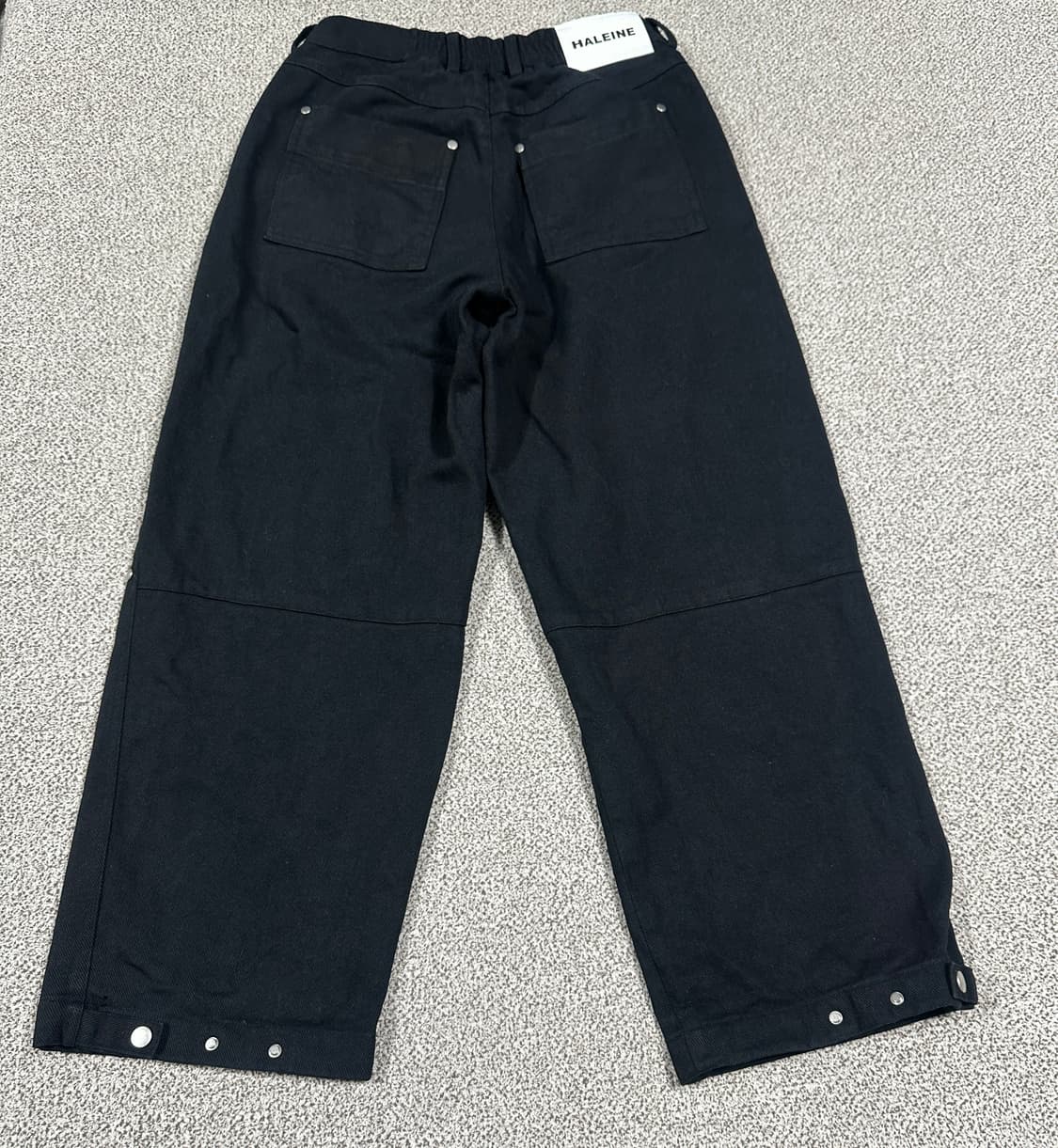 알렌느 스터드&카펜터 팬츠 1사이즈 블랙 상품이미지3