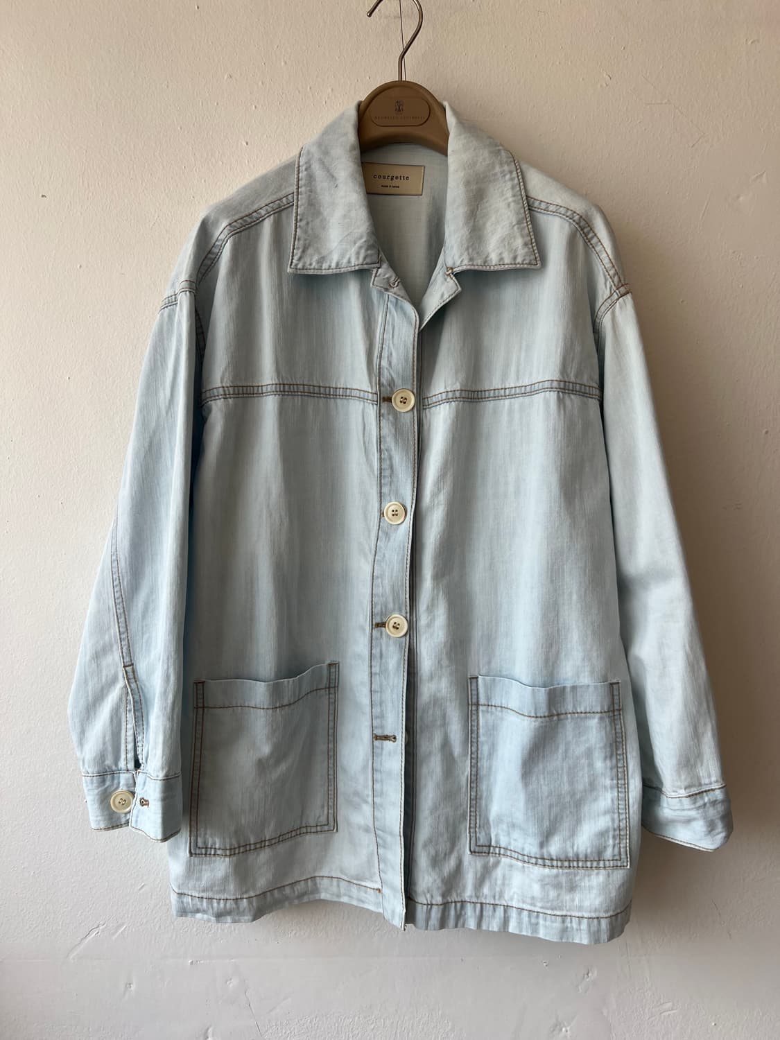 코젯 courgette 여성 연청 워싱데님셔츠자켓 워크자켓 상품이미지2