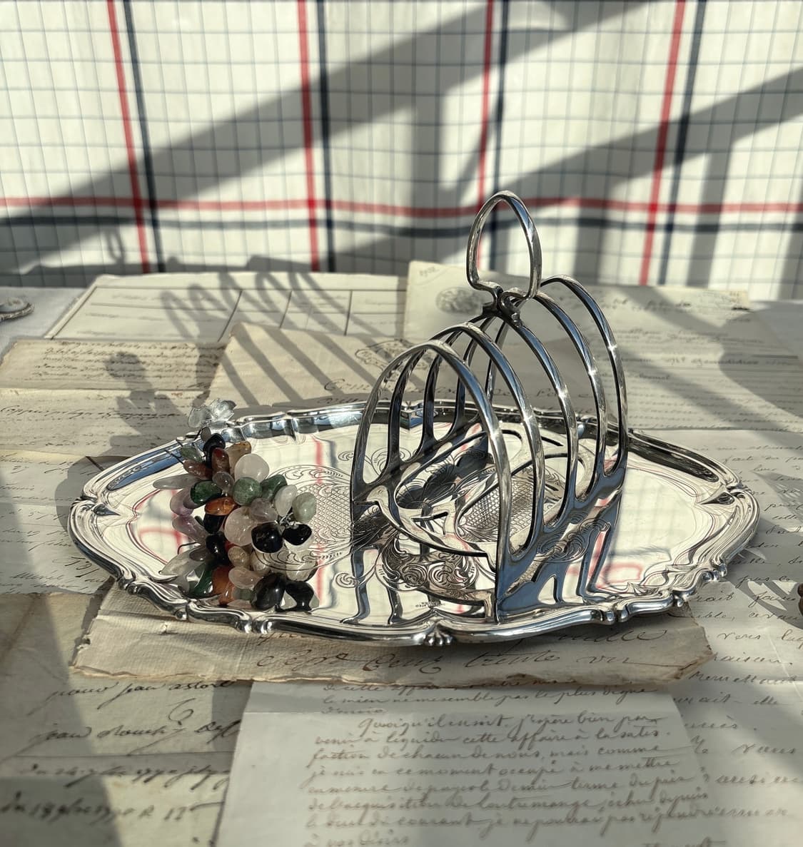 빈티지 실버플레이트 트레이 상품이미지2