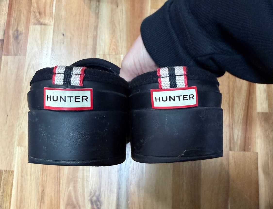 헌터 클로그 블랙 UK8 상품이미지5