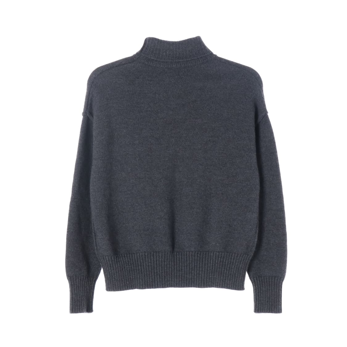 AMI 아미 울100% 빅 하트 로고 퍼넬 넥 인타르시아 니트 스웨터 X 상품이미지2