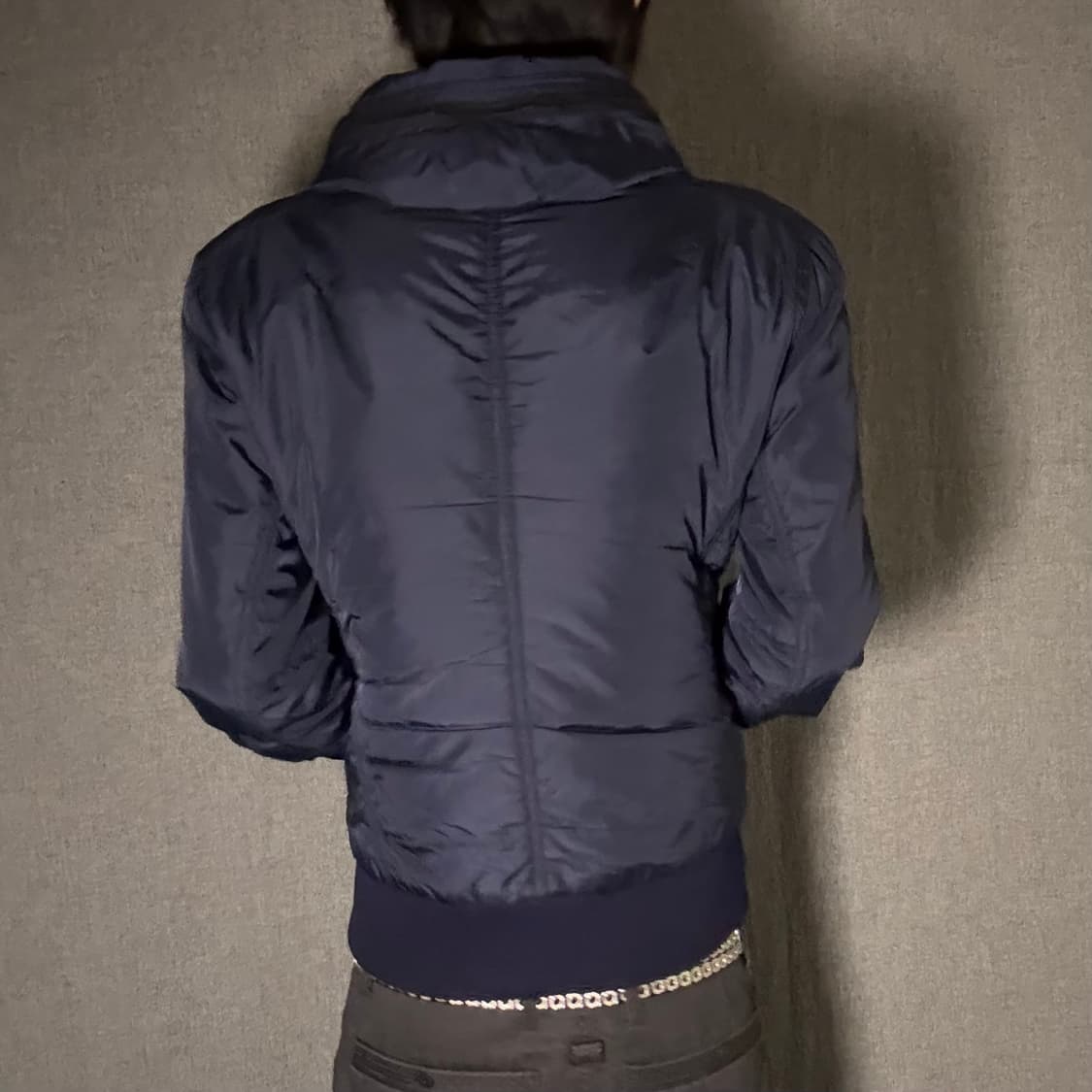 더블 집업 y2k 자켓 네이비 상품이미지4