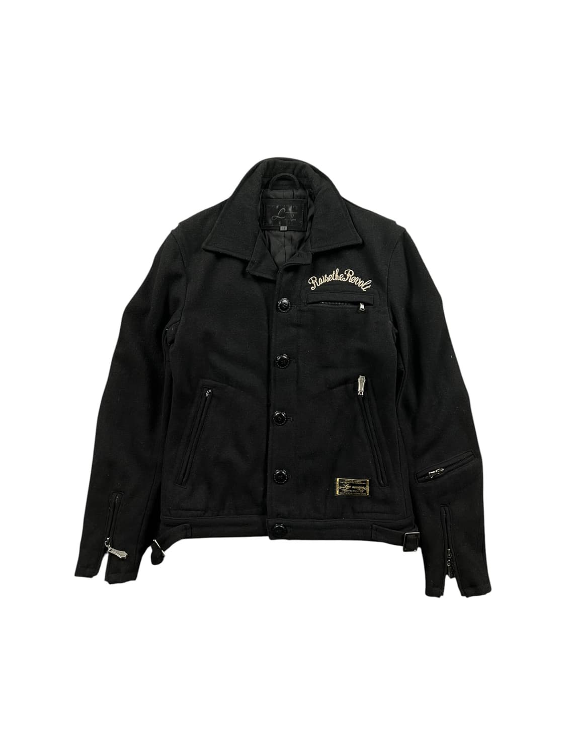 Vintage 자수 라이더 자켓 상품이미지3