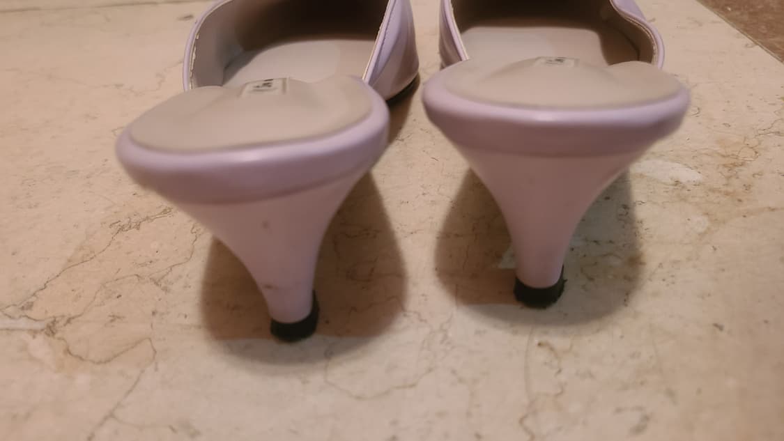 N.threa 라벤더 색상 가죽 뮬 슬리퍼 235~240 상품이미지5