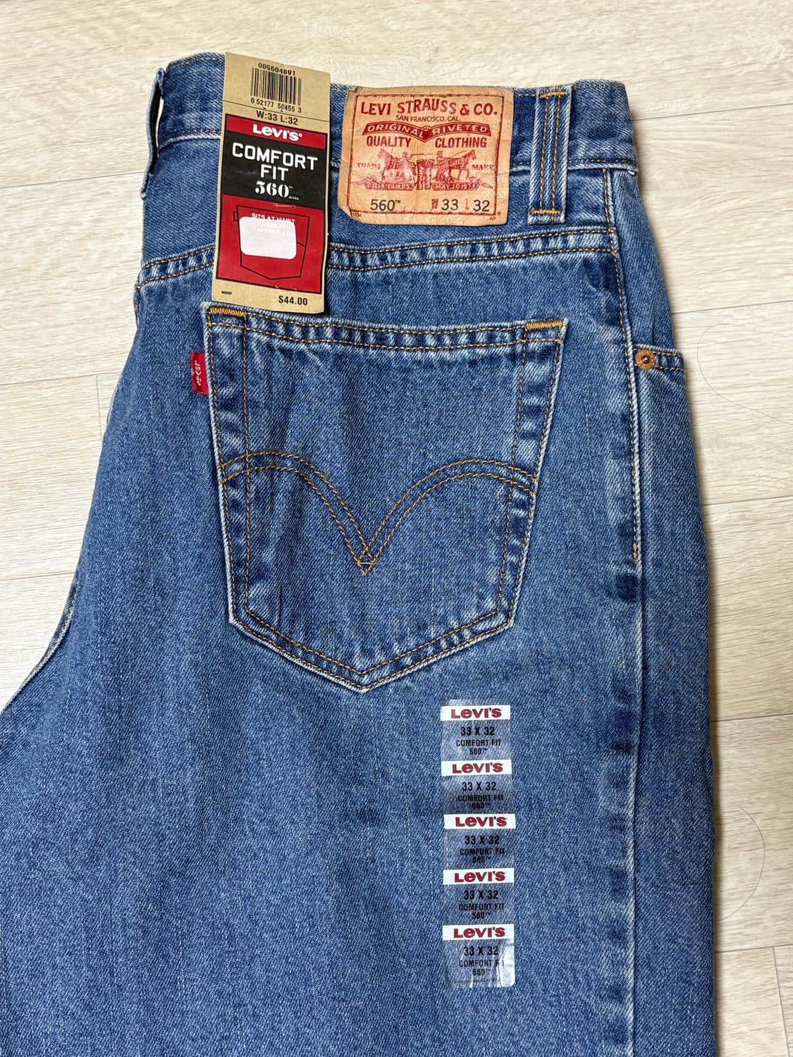 리바이스 560 컴포트핏 데님 33x32 새상품 상품이미지1